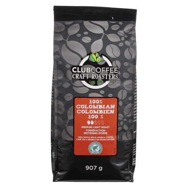 Craft Roasters 100% Colombian Medium Light Roast Whole Bean Coffee