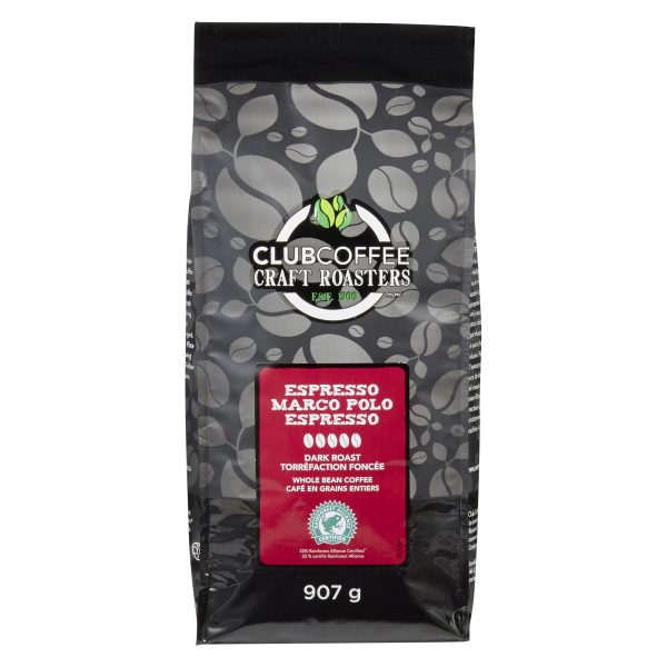 Club Coffee Craft Roasters - Marco Polo Espresso - Dark Roast Whole Bean Coffee