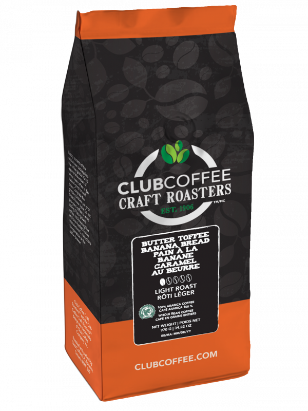 Craft Roasters Butter Toffee Banana Bread Whole Bean Bag