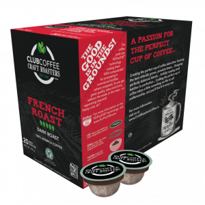 club coffee craft roasters french roast single serve coffee pods