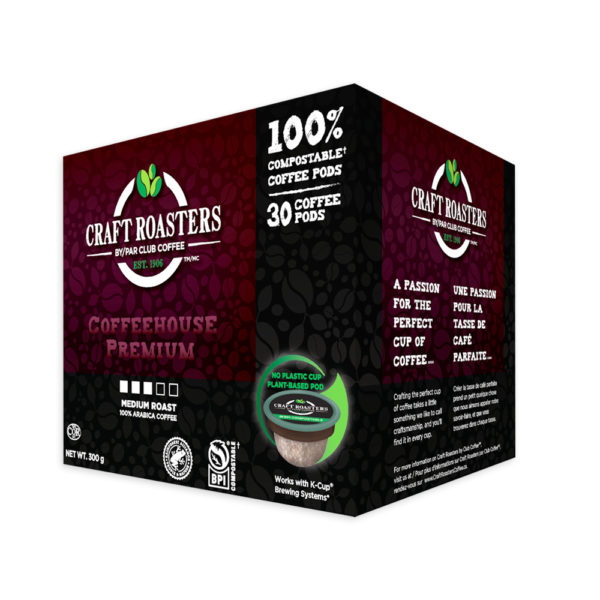 Craft Roasters Coffeehouse Premium Single Serve Pods